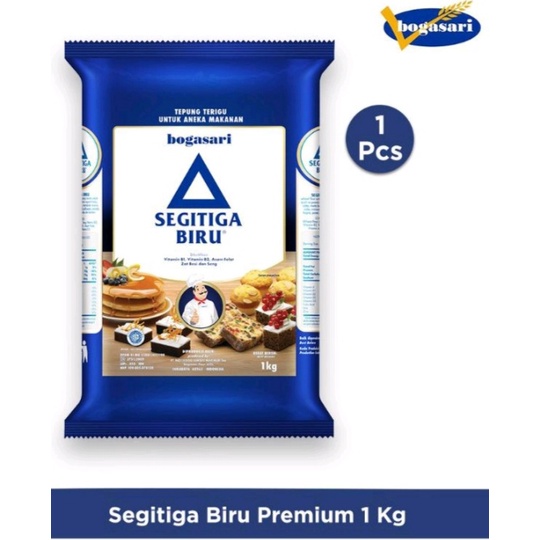 

BOGASARI SEGITIGA BIRU PREMIUM TEPUNG TERIGU 1000 GRAM 1 KG BIRU TUA