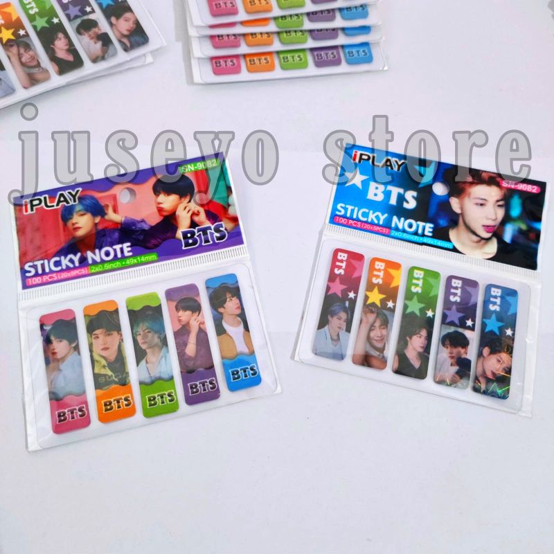 

Kpop 100 Pcs Sticky Notes Bangtan Pembatas Buku Stiker Impor Best Seller