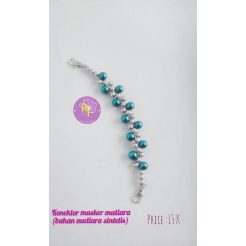 konektor masker mutiara/tali masker hijab