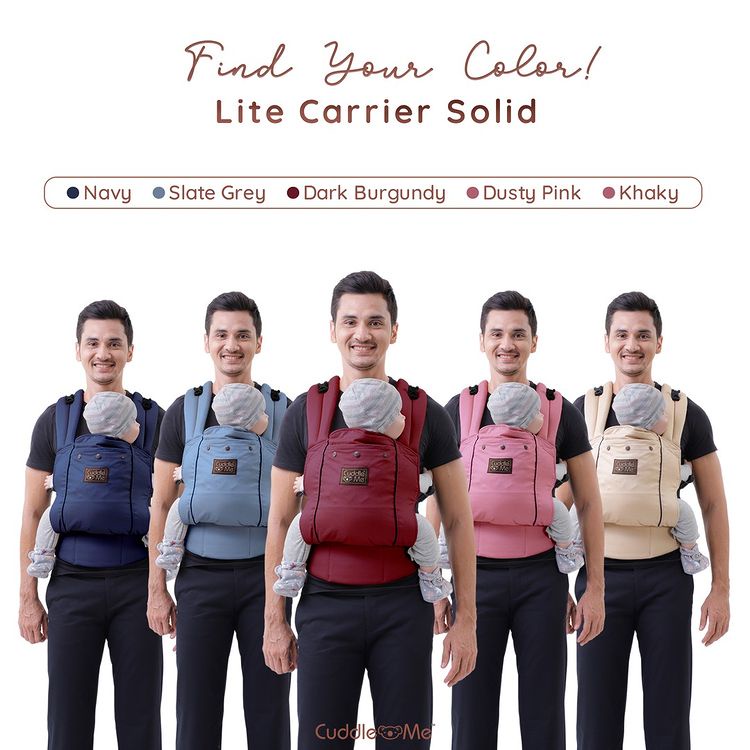 (FREE GIFT) RPA Lite Carrier  Solid Litecarrier CuddleMe Cuddle Me | Gendongan Bayi