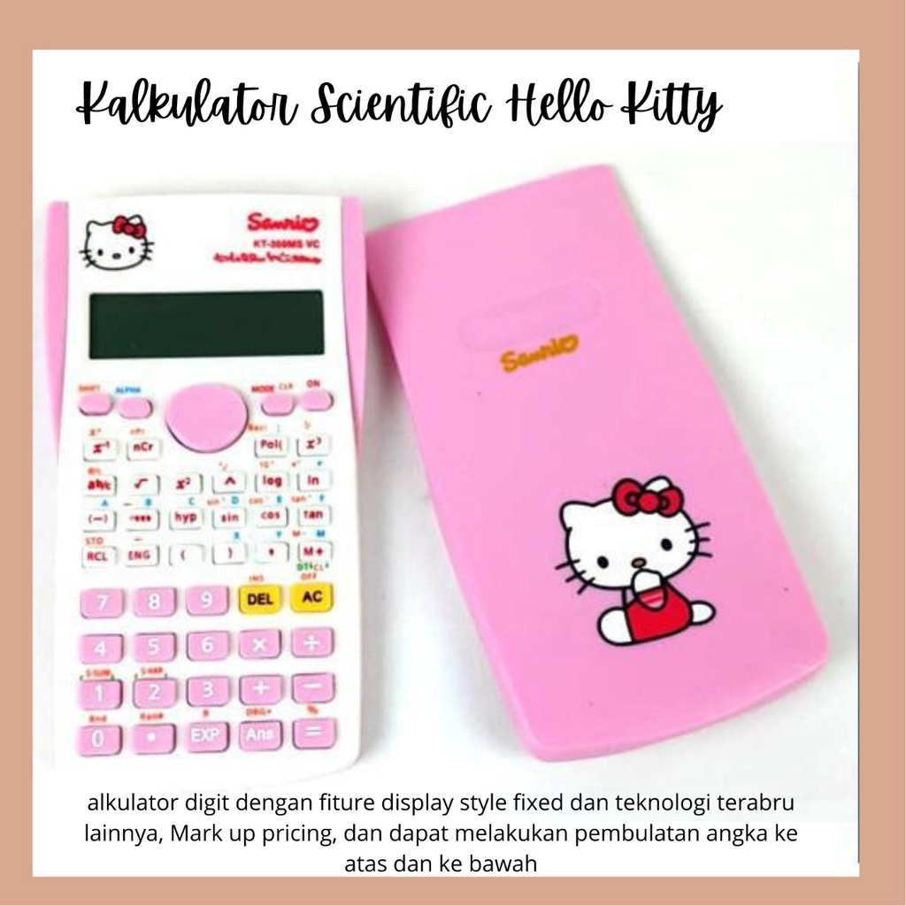 [BISA COD] Kalkulator Sekolah / Sains / Scientific / KARAKTER [GRATIS PACKING BUBBLE]