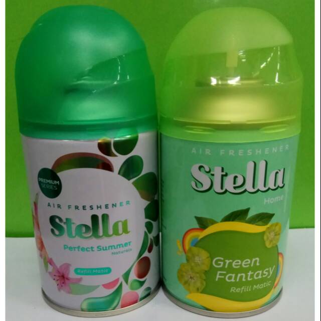 Stella matic Perfect Summer & Green Fantasy Refill 225 ml Paket Hemat (isi 2 pcs)