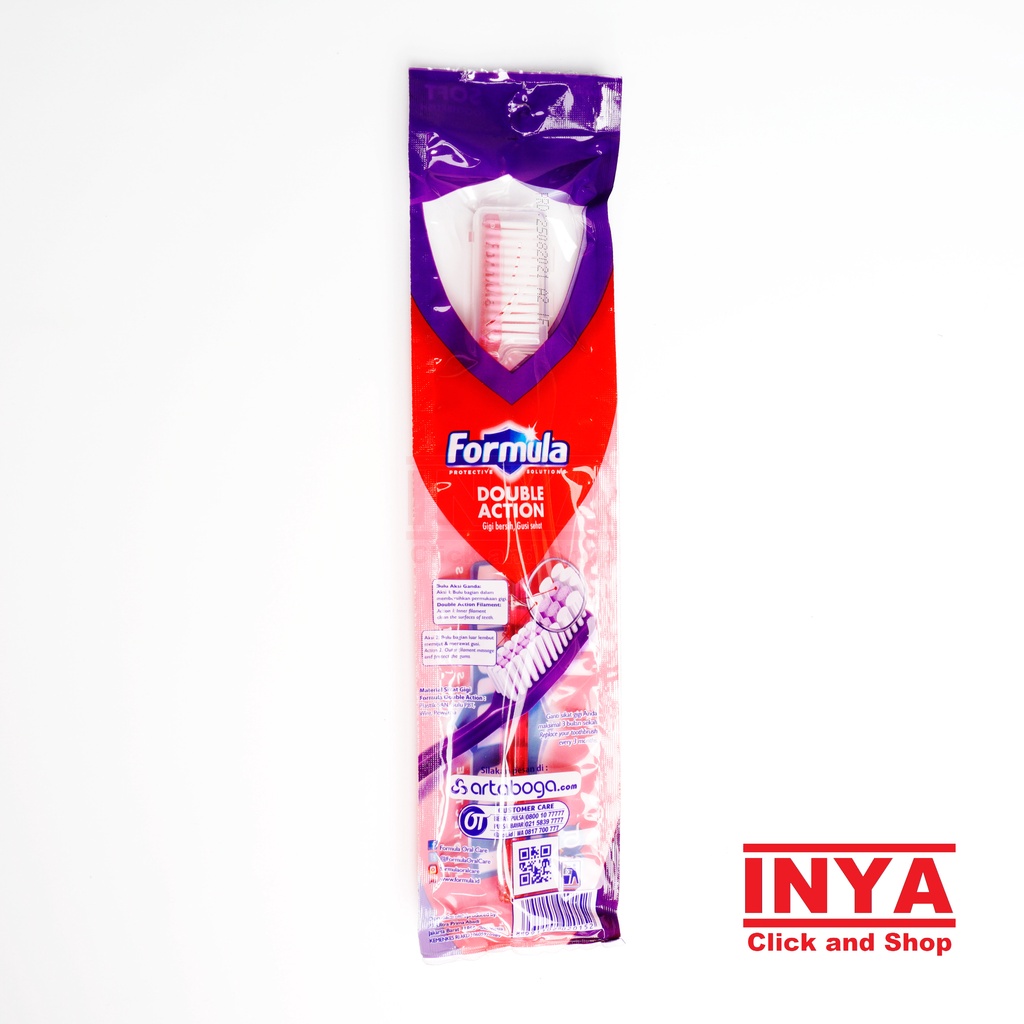 SIKAT GIGI FORMULA DOUBLE ACTION SOFT TOOTHBRUSH