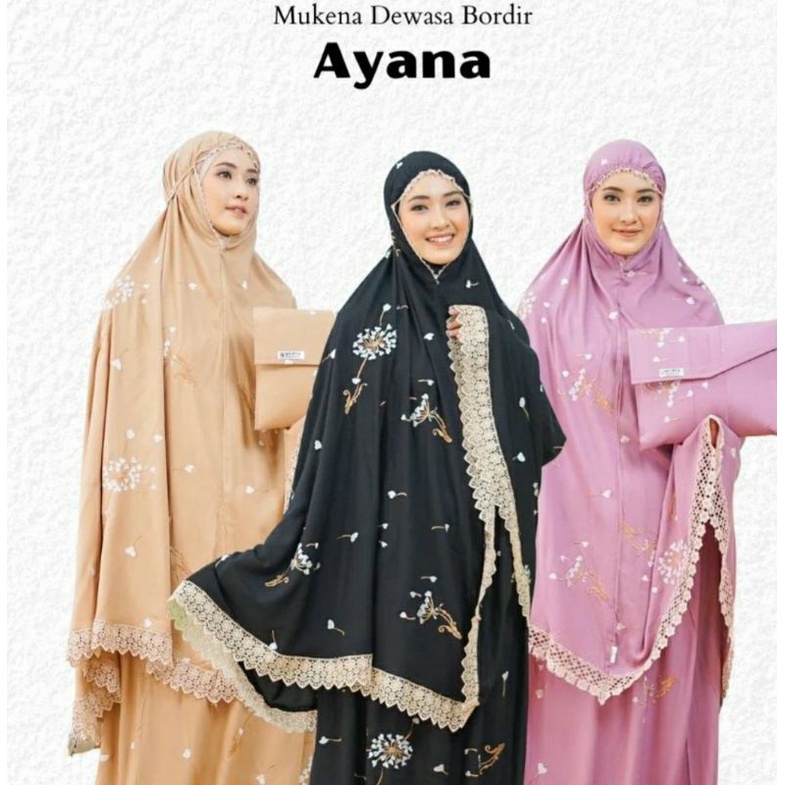 mukena dewasa.mukena.bordir.mukena ayana