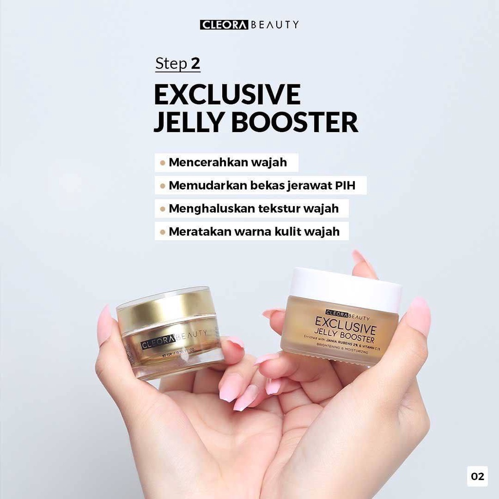 Cleora Beauty Exclusive Jelly Booster, Acne Serum, Masker Wajah, Essence Toner, Face Wash