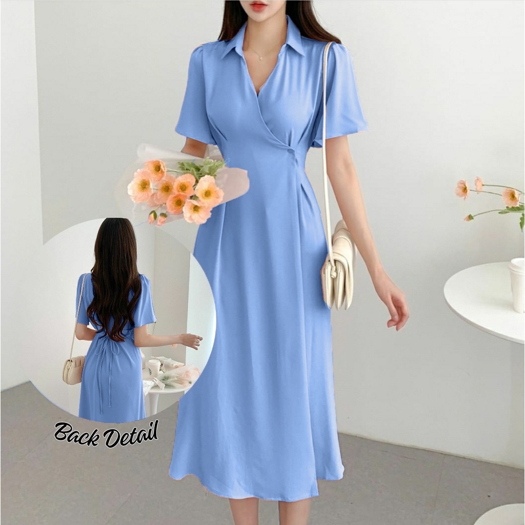 [HNFK] Dress Syani / Dress Wanita Korea / Casual Dress / Pakaian Wanita Dress / Dress Kondangan / Dress