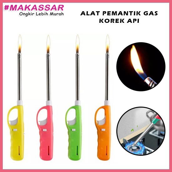 Pemantik Api Kompor Gas - Korek Api Gas - Alat Pematik Api Kompor Lilin Lighter Multifungsi oven pemicu minyak tongkat panjang