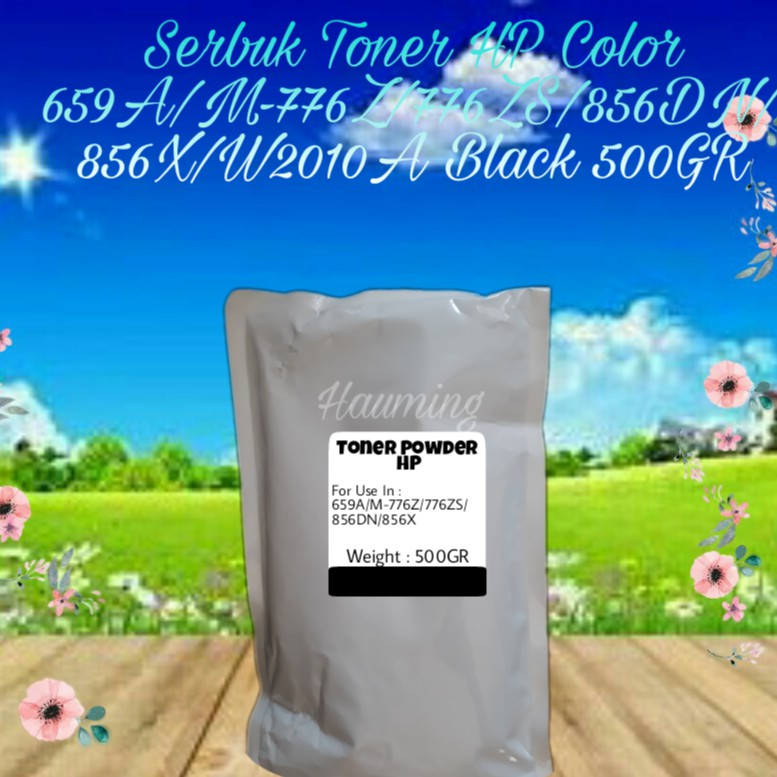 Serbuk Toner Powder Refill Color HP 659A M776 M856 M776ZS M856DN M856X W2010A Black 500gr