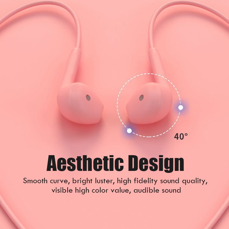 U19 Macaron 3.5MM Wired Earphones Hifi Stereo Headphone Earphone