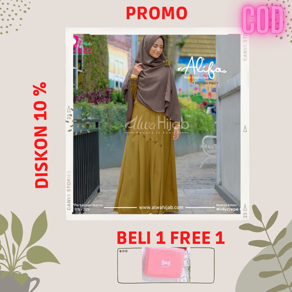 GAMIS ALIFA SET BY ALWA HIJAB,GAMIS SYAR,I,GAMIS KEKINIAN, GAMIS MUSLIMAH