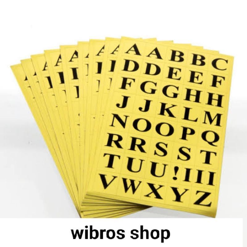 

Bazic Alphabet & Number Labels - Sticker Huruf & Angka s3144