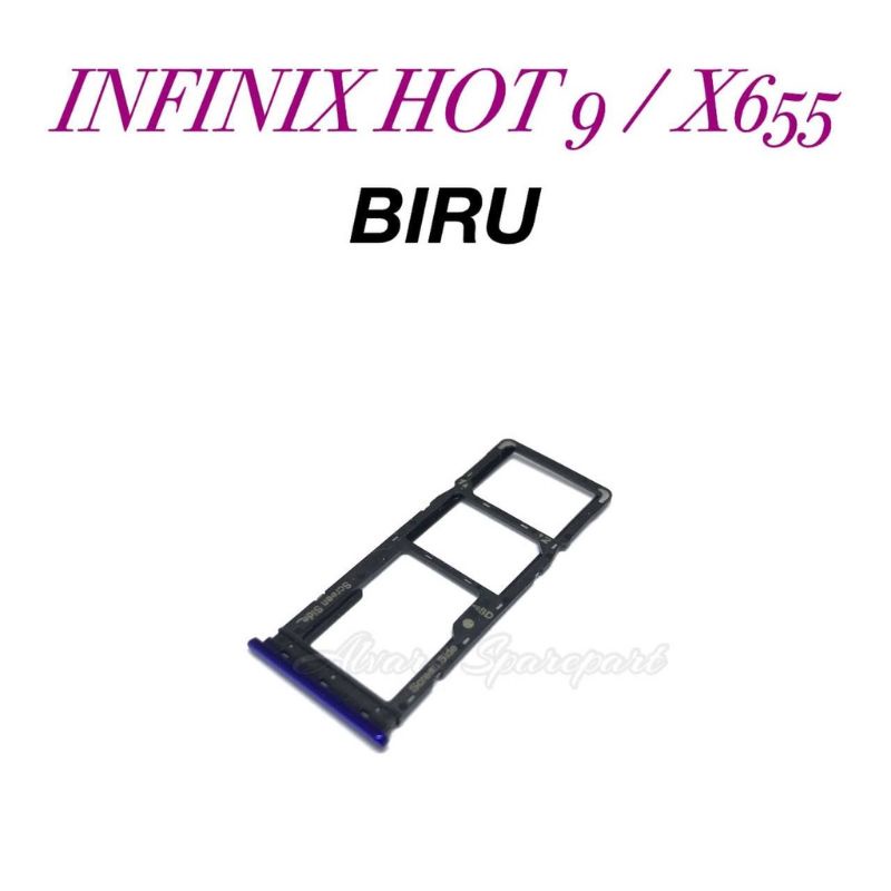 SIMLOCK SIMCARD SIMTRAY TEMPAT SIM KARTU INFINIX HOT 9 X655 ORIGINAL