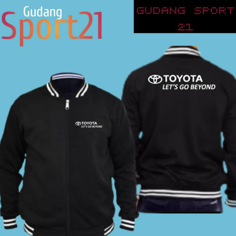jaket baseball toyota lets go beyond jaket ptomotif