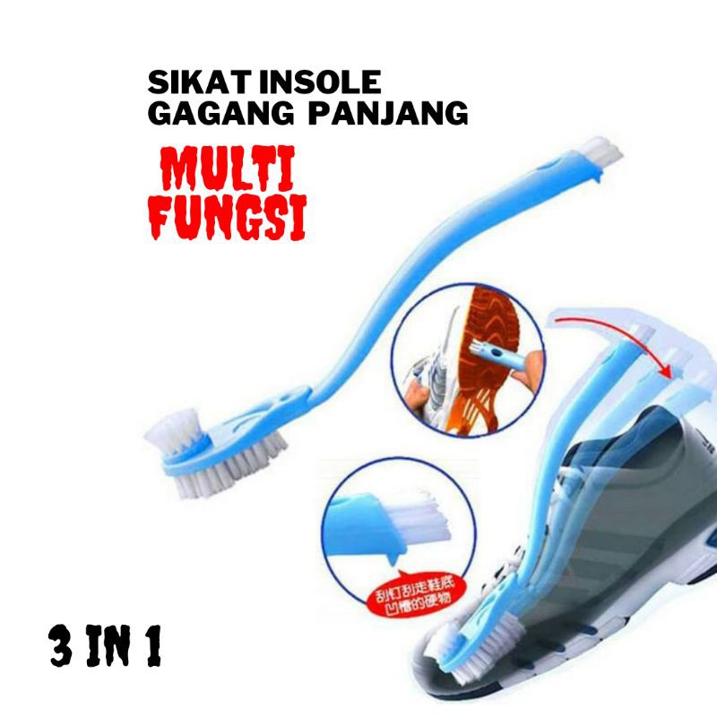 Sikat Sepatu untuk insole gagang panjang