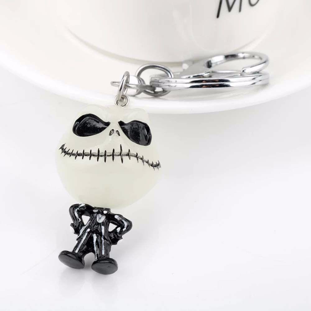 Lanfy Gantungan Kunci Kepribadian Kartun Halloween Dekorasi Kerangka Liontin Skeleton Keyiing Skull Keychain