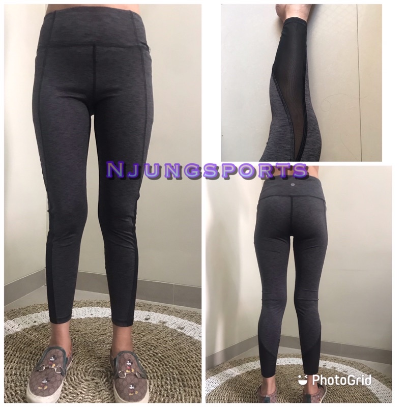Legging sport/legging olahraga wanita gottex dark grey mesh