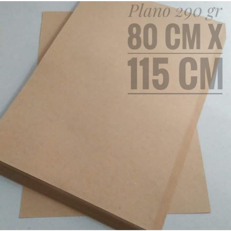 

Kraft Liner 290 gr ukuran Plano 80 cm x 115 cm + Laminasi isi 100 Lembar