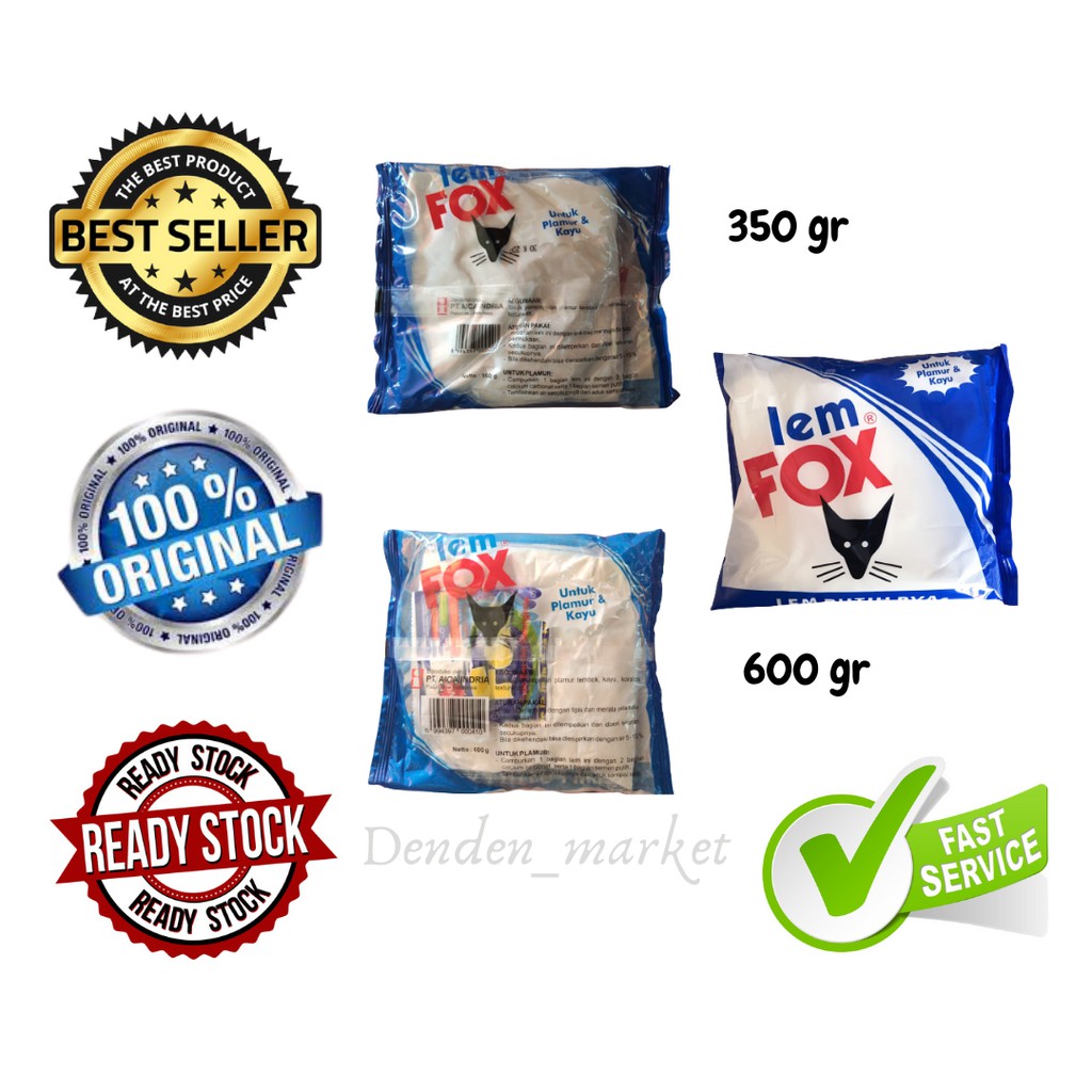 

LEM FOX PUTIH SACHET 350 GRAM , 600 GRAM / Lem Slime/ Kertas/ Kayu / Lem fox 350gr , 600 gr