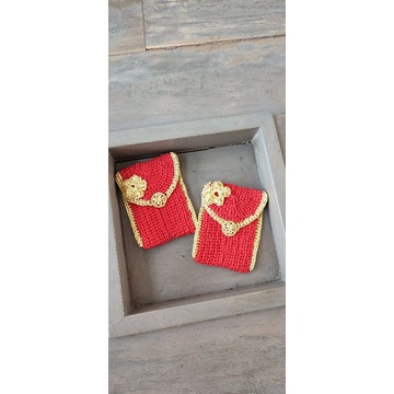 

Kantong angpao rajut multifungsi/kantong angpao rajut pertama/kantong angpao rajut untuk lebaran. Kantong rajut multifungsi