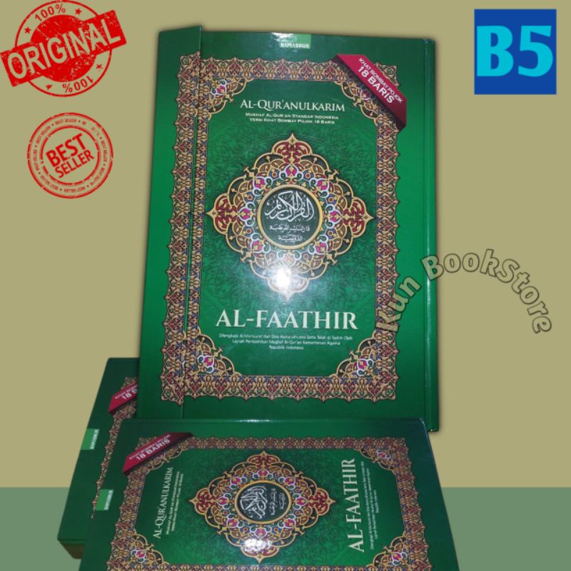 Alquran Alfathir B5,Alquran Mushaf Al Faathir,Alquran Wakaf Murah