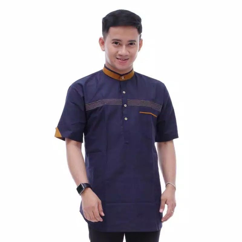 Baju Koko Kurta Dewasa Lengan Panjang Material Catton  Adem Serap Keringat