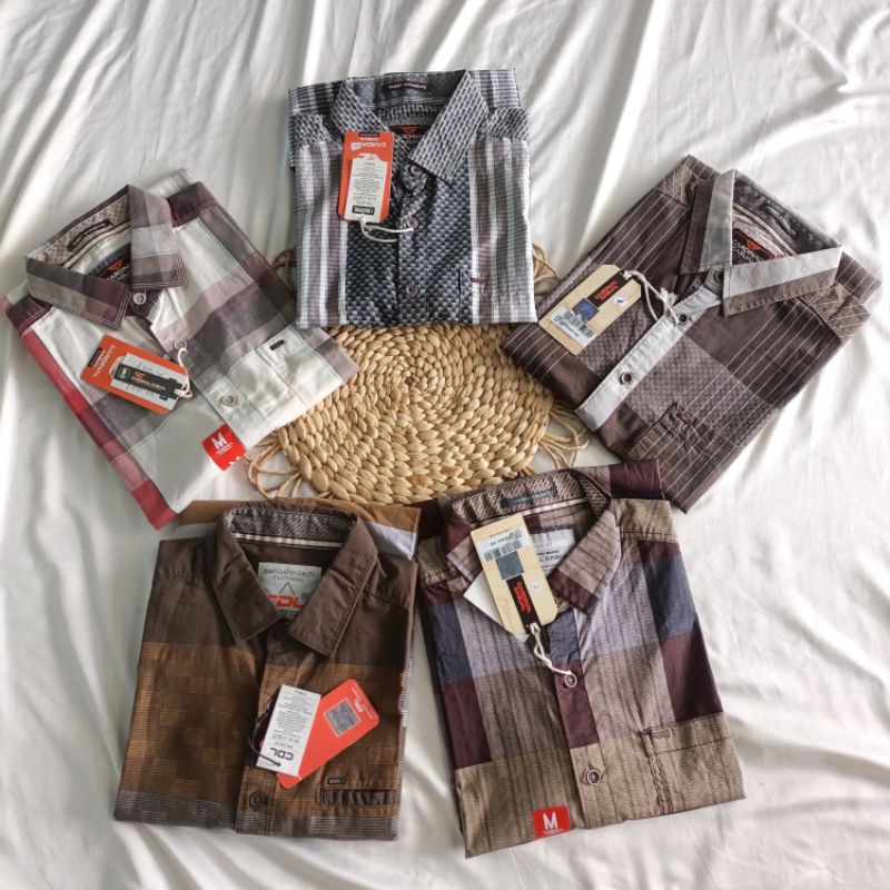 KEMEJA CARDINAL PRIA LENGAN PENDEK  | SPORT HEM CARDINAL CASUAL