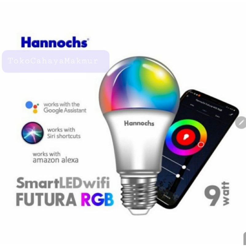 Hannochs Bola Lampu LED Smart Futura 9w 9watt - Lampu Wifi - CCT/RGB