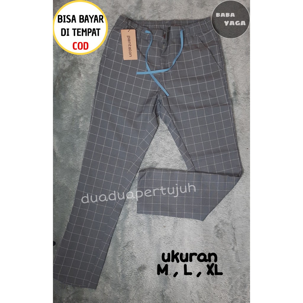 CELANA KOTAK KOTAK CELAN TARTAN PRIA CELANA CHINO PRIA CELANA PANJANG PRIA