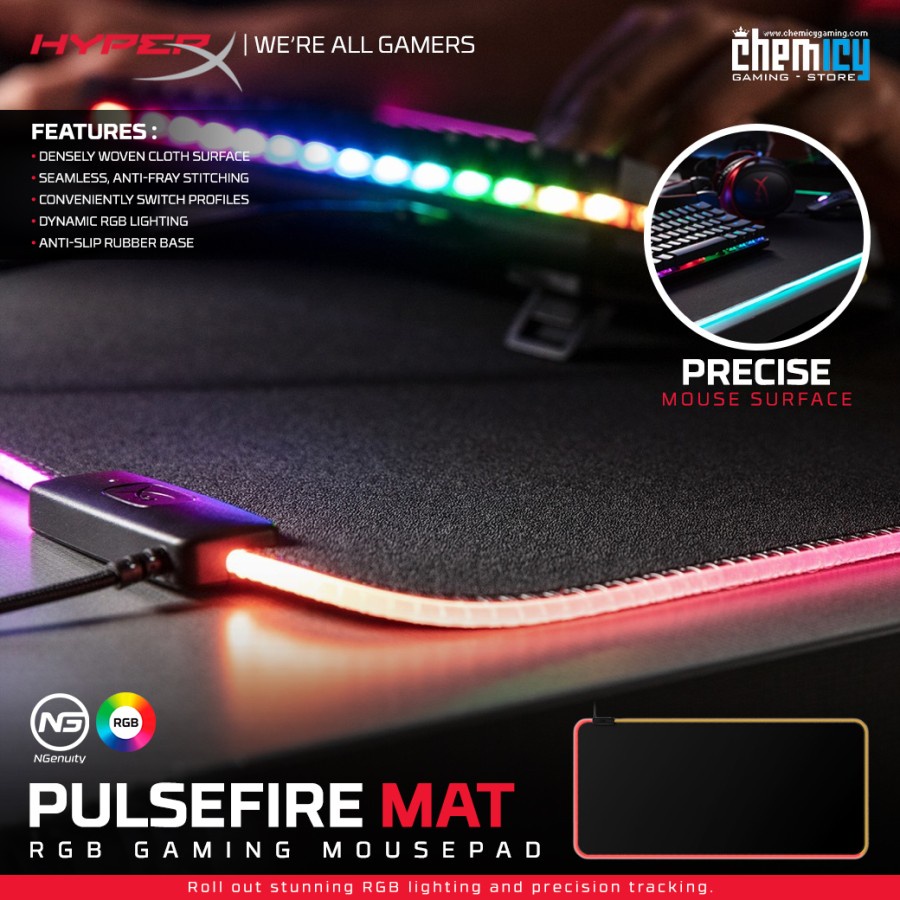 HyperX Pulsefire Mat RGB Cloth XL Gaming Mousepad