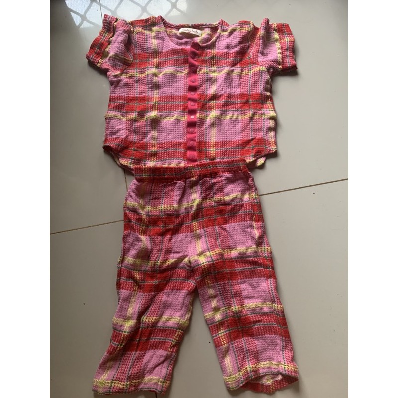 preloved set blouse dan celana panjang