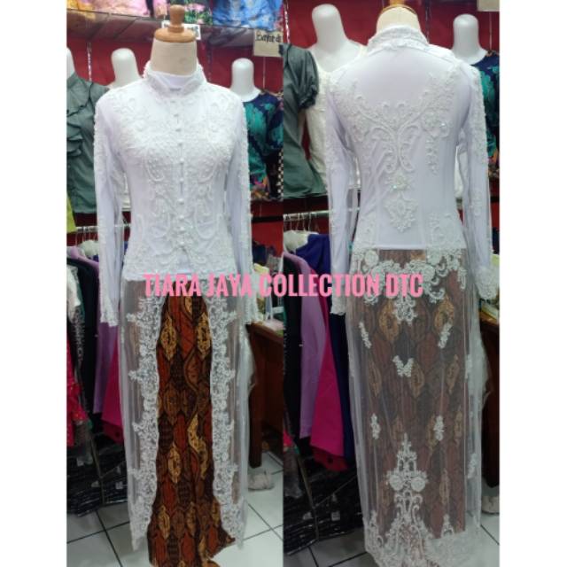 Jual Kebaya Akad Long Kebaya Akad Panjang Kebaya Tule Akad Full Payet