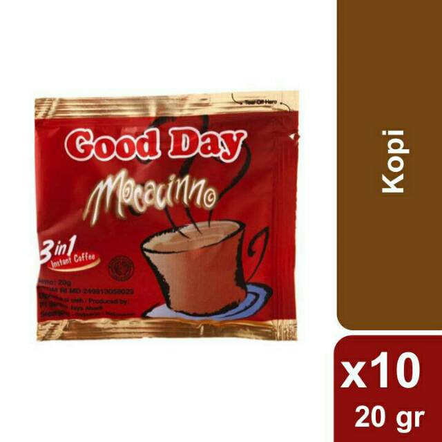 

Good Day Moccacino 20gr x 10pcs - Kopi