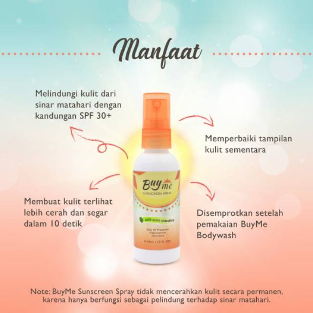 BuyMe Sunscreen Spray SPF 30+