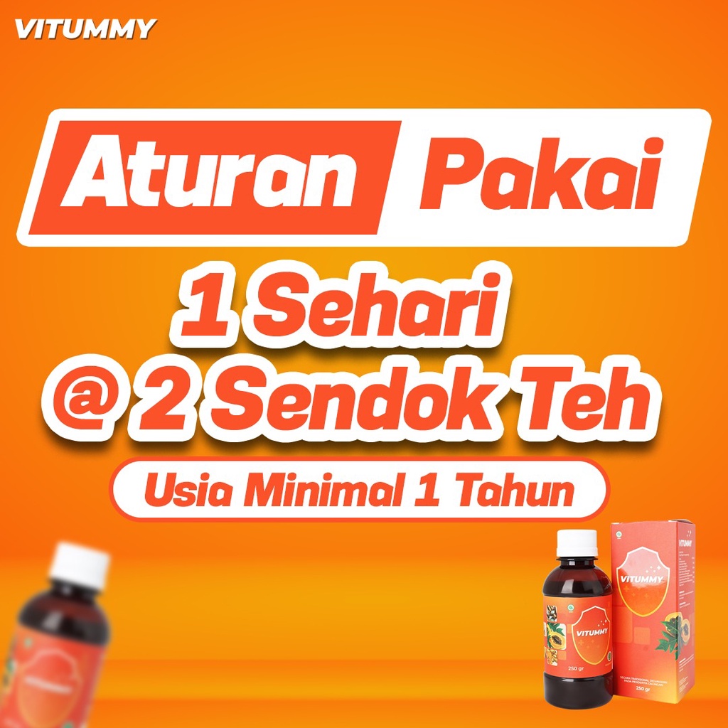 Vitummy -  Vitumi Madu Herbal Basmi Cacingan Anak & Dewasa Tingkatkan Nafsu Makan Atasi Perut Buncit Anak Menambah Berat Badan Melancarkan Pencernaan-4