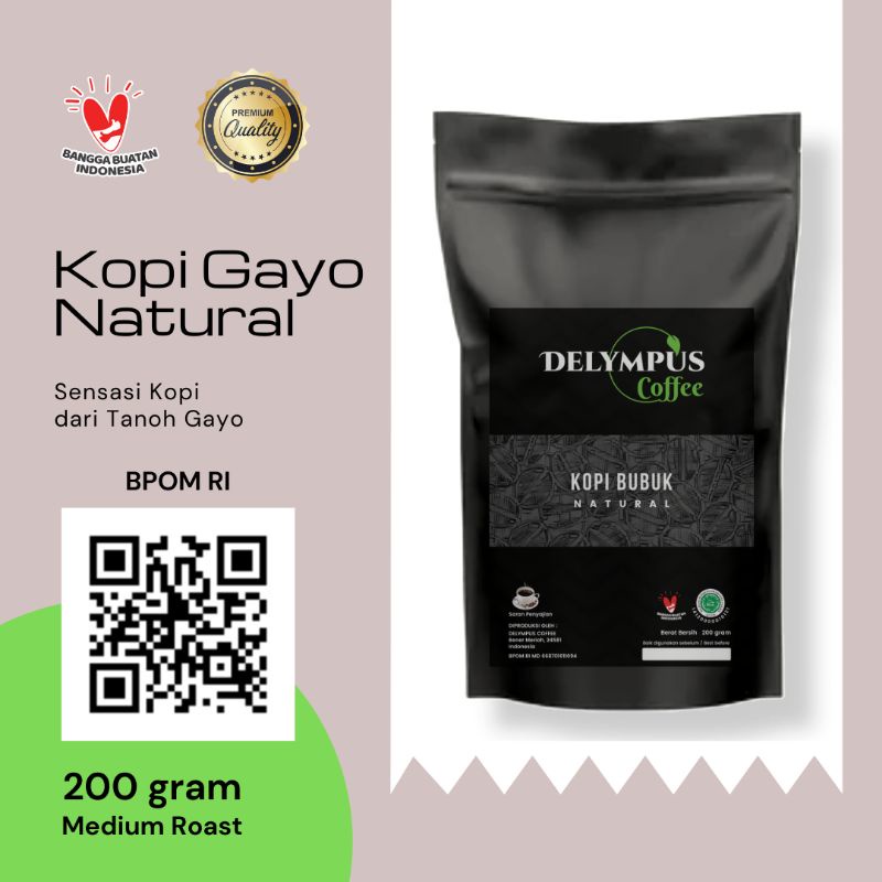 

KOPI GAYO NATURAL 200 GRAM BUBUK