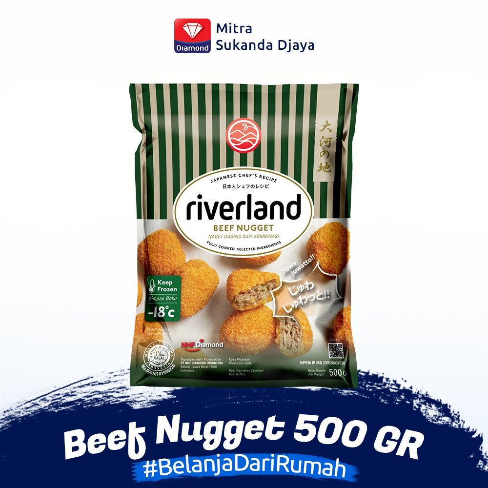 

Nuget Daging - Riverland Beef Nugget 500Gr