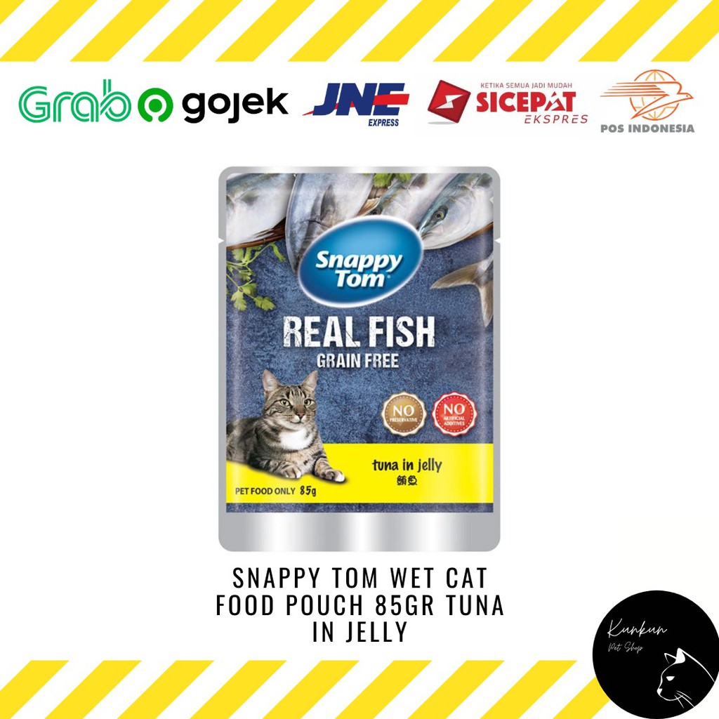 SNAPPY TOM POUCH 85GR - TUNA IN JELLY (WET CAT FOOD)