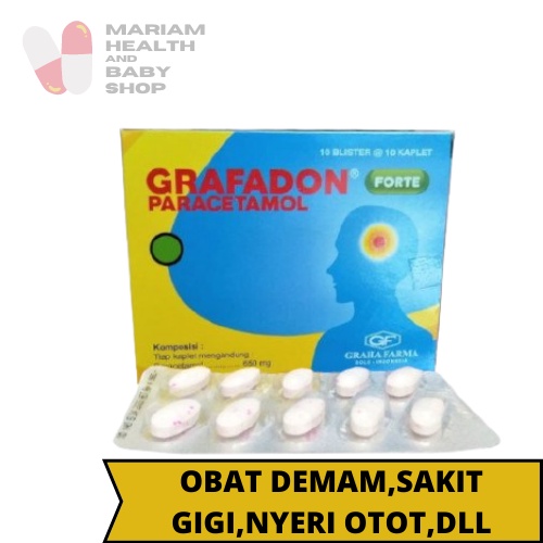 Grafadon Forte Paracetamol 650Mg isi 100