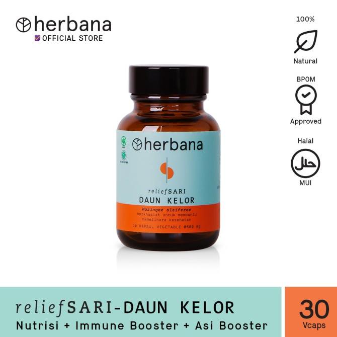 

BISA COD Herbana Relief Sari Daun Kelor- 30 Kapsul /OBAT HERBAL ASAM URAT/OBAT HERBAL PELANGSING/OBAT HERBAL KOLESTEROL/OBAT HERBAL DIABETES