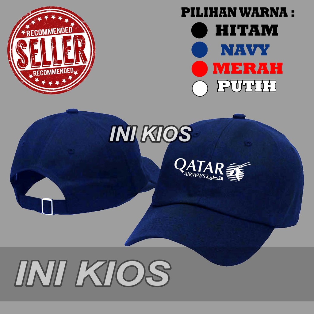 KEREN Topi BASEBALL QATAR AIRWAYS Distro Pria Wanita Polos MANTAP QATARAIRWAYS