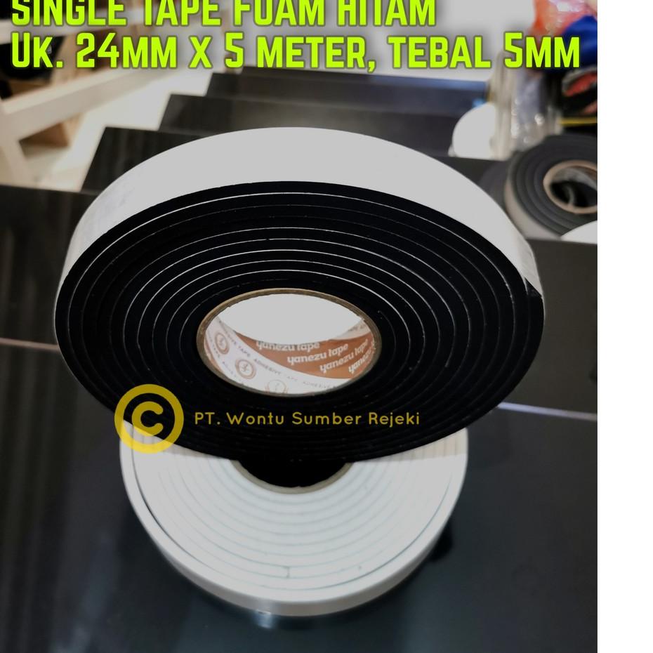 

Ł Single Foam Tape Hitam 24mm x 5 Meter tebal 5mm ⌤