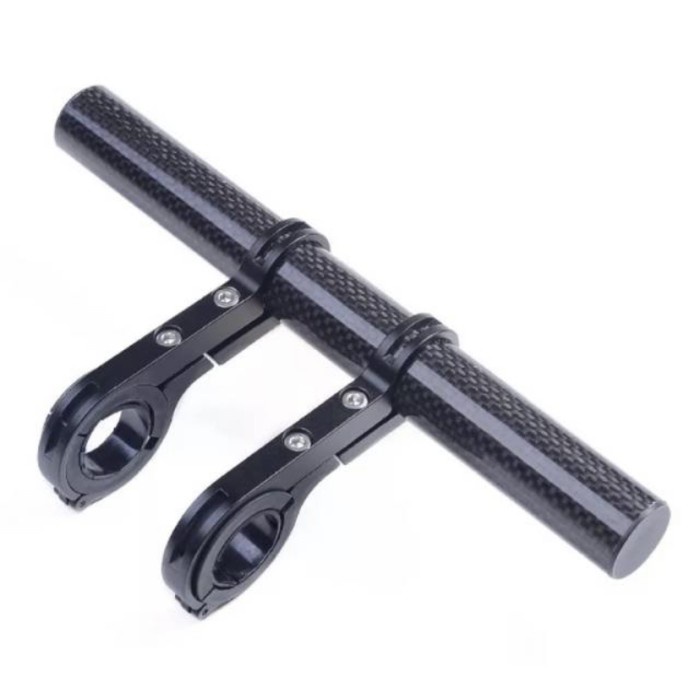 Extender Handlebar Stang panjang 20 cm Carbon Adaptor Bracket Mounting