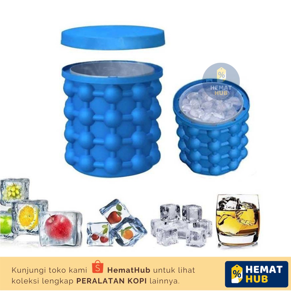 Cetakan Es Batu Pencetak Ice Cube Maker 3D Silicone Silikon Mold Unik