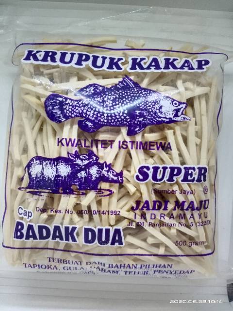 

Krupuk Ikan Kakap Stik "Badak Dua" Berat - 500 Gram