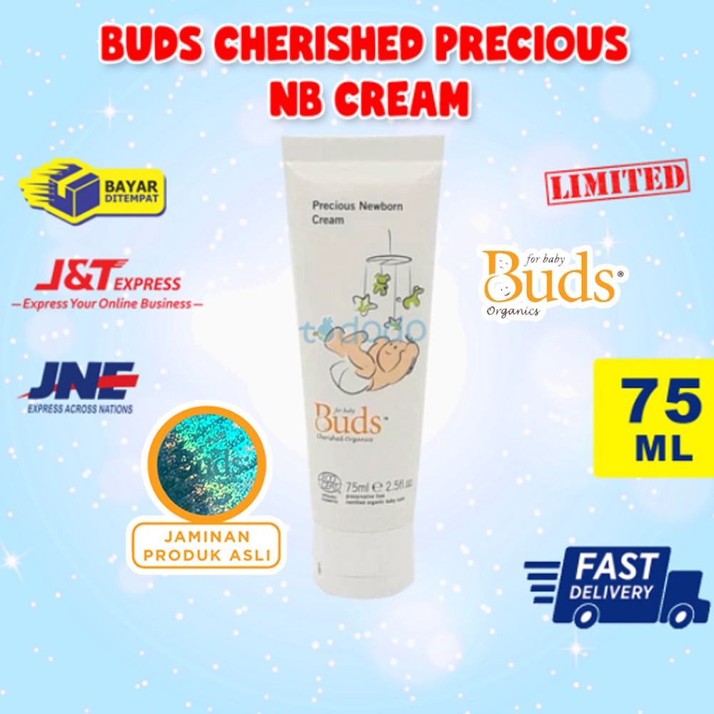 Lotion Krim Perawatan Kulit Bayi Anak Buds Organics Precious Newborn Cream