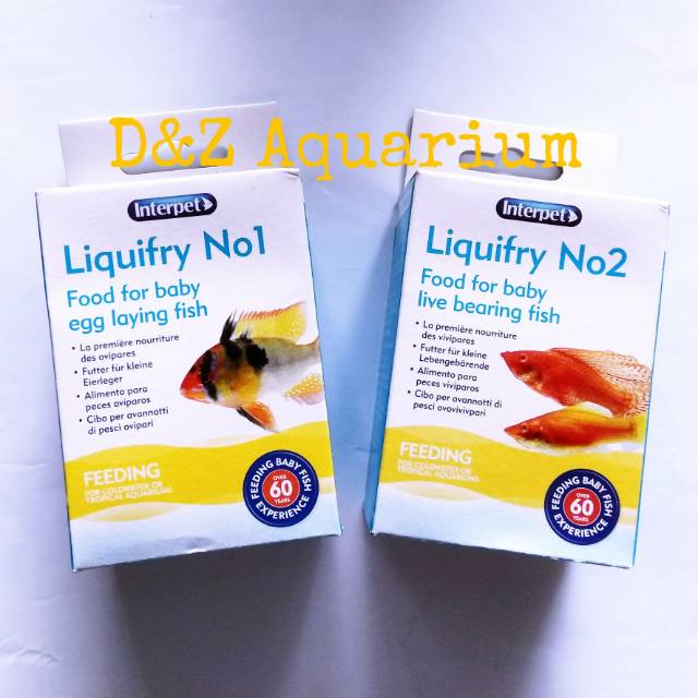 D&Z Aquarium Interpet Liquifry No 1 / Pakan Burayak Cair / Makanan Ikan Kecil Interpet Liquifry No 2