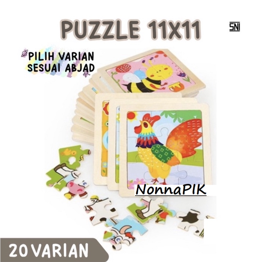 WOODEN CASE FOREST ANIMAL / EDUKASI PUZZLE GAME