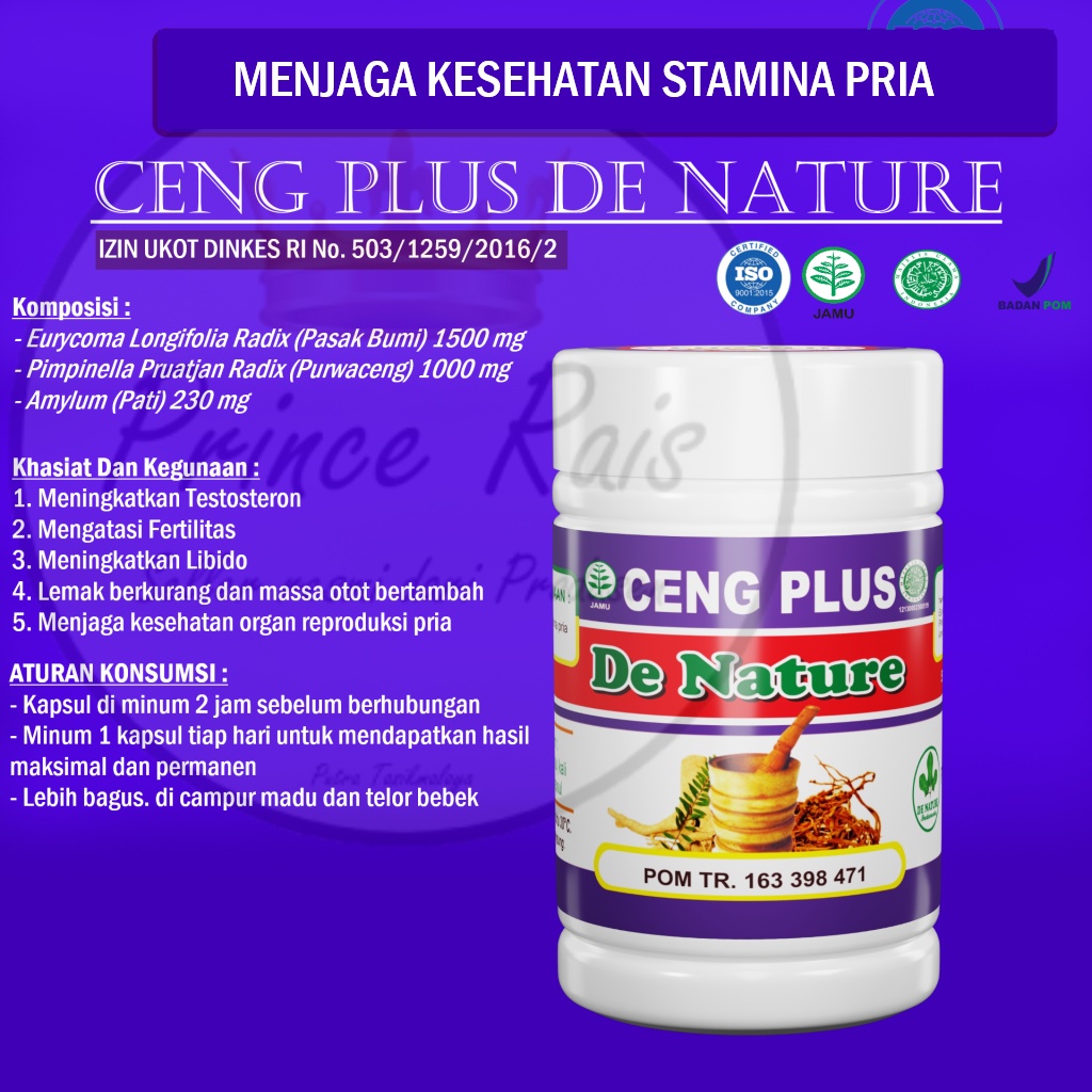 OBAT KUAT PRIA │ Obat Tahan Lama Sex ► Ceng Plus  ☼  PT DE NATURE INDONESIA  ☼