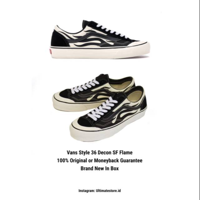 vans style 36 decon sf flame