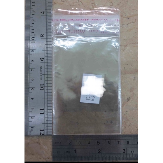 PLASTIK OPP 7 X 10 CM (SEAL/LEM) 20 MIC ASLI - PLASTIK KUE / ROTI / COOKIES KUE KERING